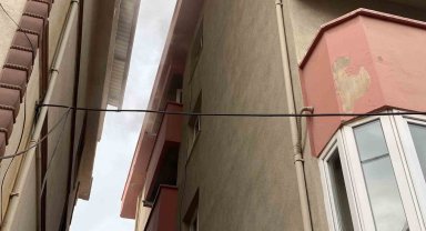 Apartmanda yangını paniği