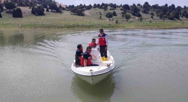 Aslanapa Kureyşler Baraj gölünde su ürünleri denetimi