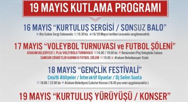 Atakum'da 19 Mayıs coşkusu yaşanacak