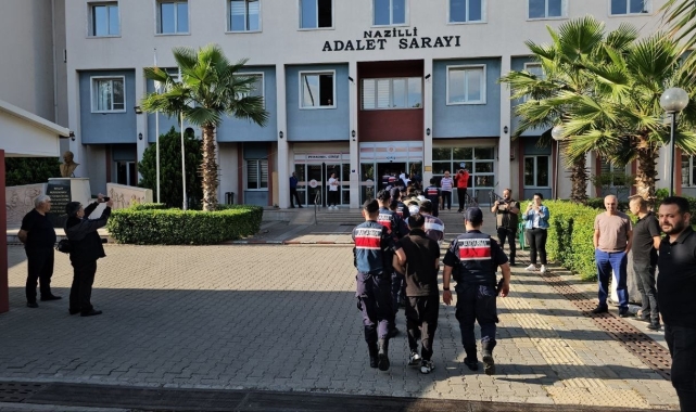 Aydın merkezli 17 ilde dolandırıcılık yapan 38 kişiden 18'i tutuklandı