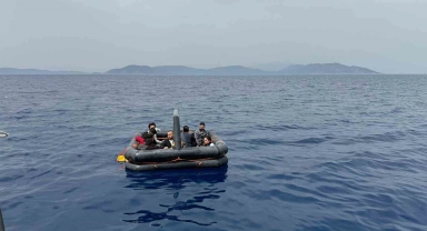 Aydın'da 8 düzensiz göçmen kurtarıldı