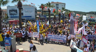 Ayvalık'ta 1 Mayıs Emek ve Dayanışma Günü coşkusu