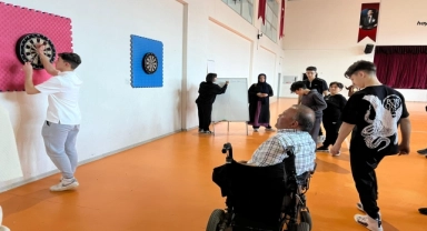 Bafra'da Engelliler Dart Yarışması sona erdi