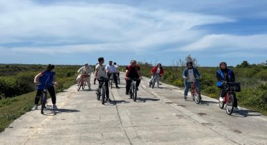 Bafra Kuş Cenneti'nde bisiklet turu düzenlendi