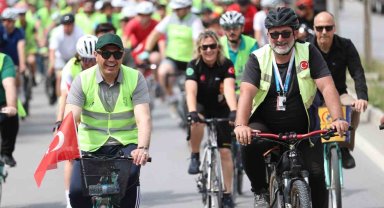 Bağımlılıkla mücadele için bisiklet sürdüler