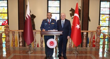 Bakan Güler, Katar Genelkurmay Başkanı Al-Nabet'i kabul etti