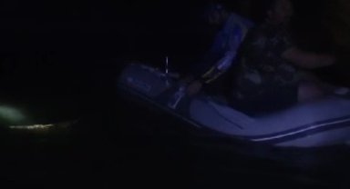 Barajda mahsur kalan 3 balıkçı kurtarıldı