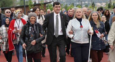 Başkan Eyüp Kahveci, doğa yürüyüşü etkinliğine katıldı
