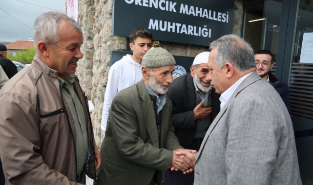 Başkan Yalçın'a Örencik'te büyük ilgi
