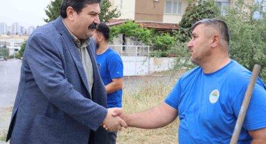 Başkan Yıldız, 1 Mayıs'ta sahada çalışan işçileri ziyaret etti