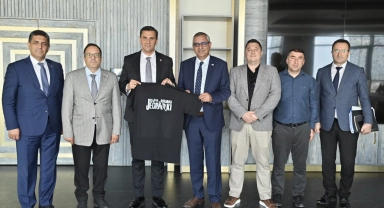 Başkan Zeyrek'e jeopark sunumu