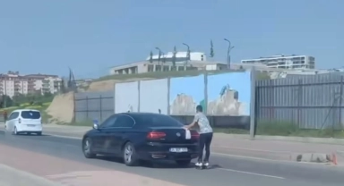 Batman'da patenli gencin tehlikeli yolculuğu
