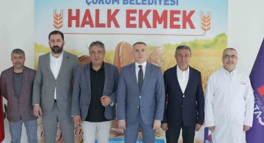 Belediye meclis grup başkanları Halk Ekmek Fabrikası'nı inceledi