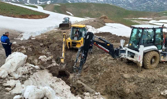 Berçelan'daki su çalışması 3. gününde