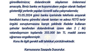 Bingöl'de polis, 2 vatandaşın dolandırılmasını engelledi