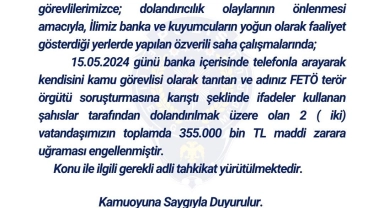 Bingöl'de polis, 2 vatandaşın dolandırılmasını engelledi