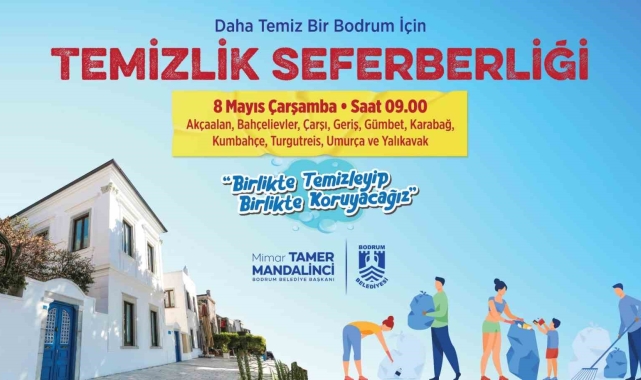 Bodrum genelinde temizlik hareketi başlatılıyor