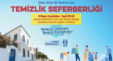 Bodrum genelinde temizlik hareketi başlatılıyor