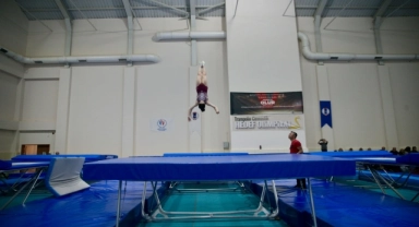 Bolu'da 2024 Okul Sporları Trampolin Cimnastik Türkiye Şampiyonası düzenlendi