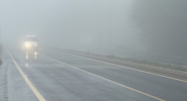 Bolu Dağı'nda sis etkili oldu