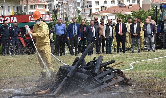 BOYABAT'TA ORMAN YANGINLARINA KARŞI KÖYLERE SU TANKERİ DESTEĞİ!