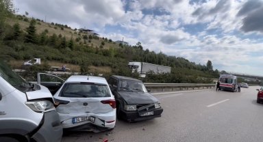 Bursa'da otobanda zincirleme kaza