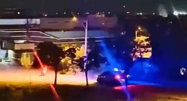 Bursa'da polis ile motosiklet kovalamacası kamerada