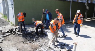 Çarşamba'da pazar yerleri onarılıyor