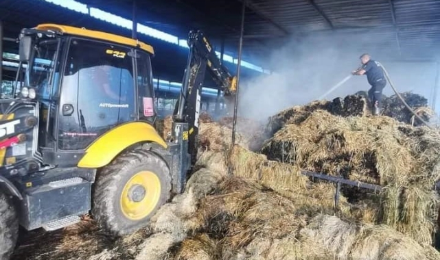 Cincin'de meydana gelen yangında maddi hasar oluştu