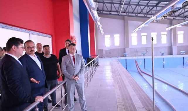Çine'de Gençlik Merkezi ve Yüzme Havuzu çalışmalarında sona gelindi