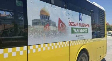 Çorum Belediyesi'nden, Filistin'e destek mesajı