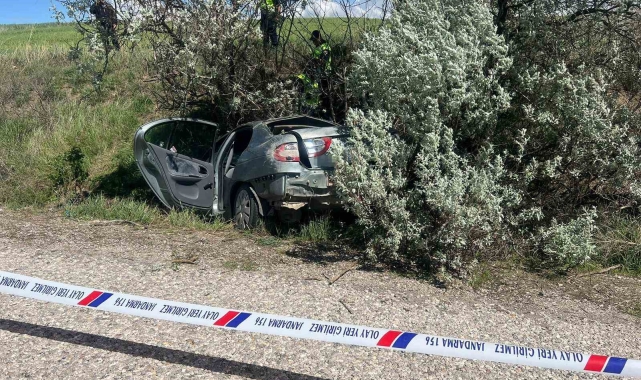 Çorum'da otomobil şarampole devrildi: 1 ölü, 1 yaralı