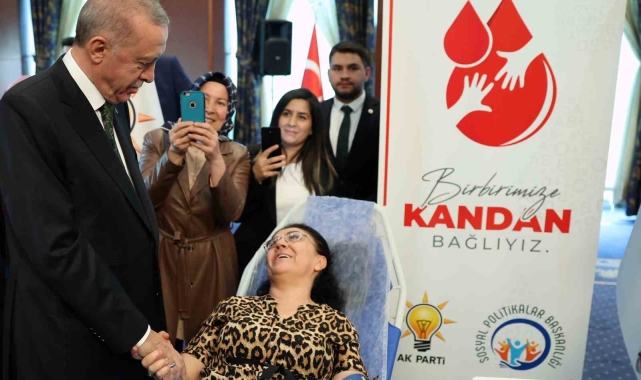 Cumhurbaşkanı Erdoğan "Kan Ver Hayat Ver" programına katıldı
