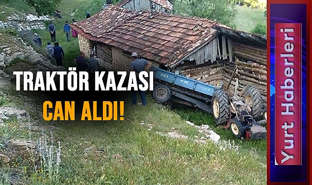 DEVRİLEN TRAKTÖRÜN ALTINDA CAN VERDİ!
