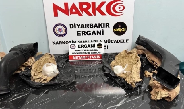 Diyarbakır'da kargo kolisinde ve araç yedek parçaları içerisinde uyuşturucu ele geçirildi