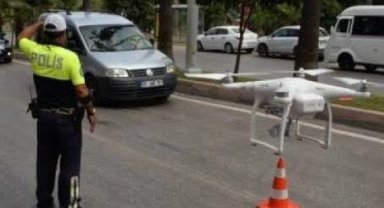 Dron denetimlerine 12 sürücü takıldı