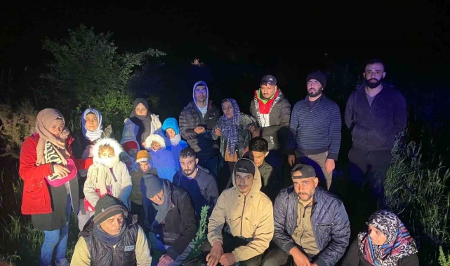 Edirne'de 21 kaçak göçmen yakalandı