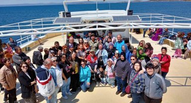 Engellilere balık tutmayı öğrettiler