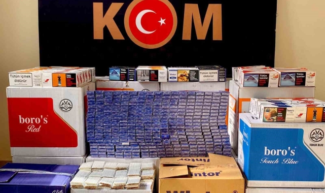 Erzurum'da polisten kaçak sigara operasyonu