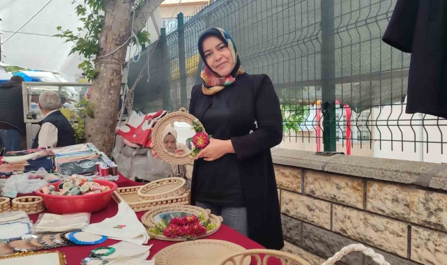 Evde yaptığı ürünler geçim kaynağı oldu