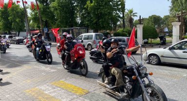 Fethiye'de 19 Mayıs motosiklet konvoyu