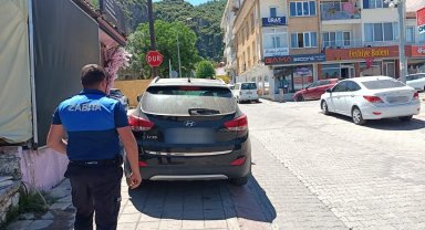 Fethiye'de zabıta ekiplerinden trafik denetimi