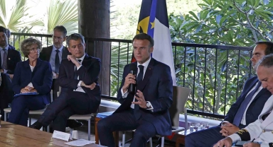 Fransa Cumhurbaşkanı Macron, Yeni Kaledonya'da