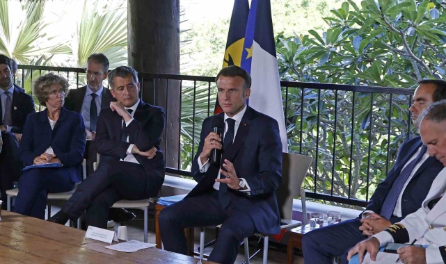 Fransa Cumhurbaşkanı Macron, Yeni Kaledonya'da