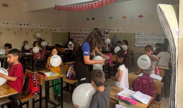 Gabar Dağı eteklerinde öğrencilere afet farkındalık eğitimi verildi