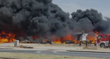 Gaziantep'te korkutan yangın