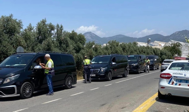 Gazipaşa'da korsan taşımacılık denetlendi