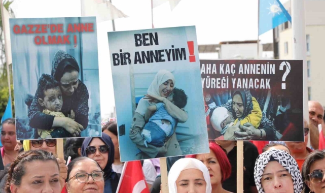 Gazzeli annelere destek için toplandılar