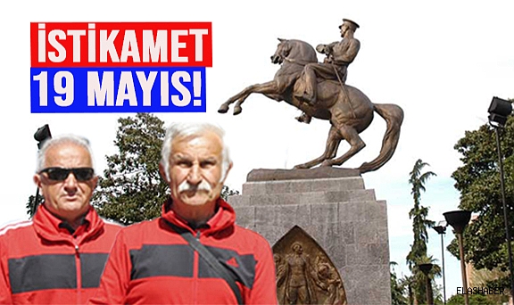 GERZE’DEN SAMSUN’A ATATÜRK’E SAYGI YÜRÜYÜŞÜ!