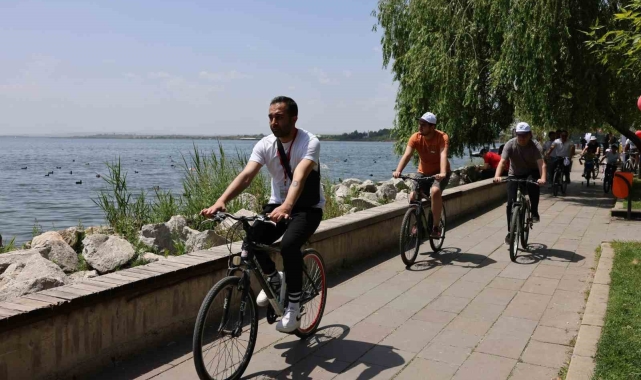 Gölbaşı'nda pedallar sağlıklı yaşam için çevrildi
